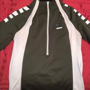 Army green pink ultimate half zip